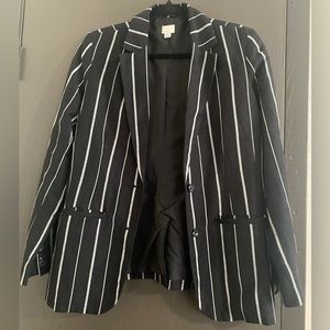 A New Day black and white stripe blazer, size 10